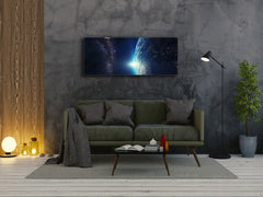 Glass Print Wall Art – Image on Glass 125 x 50 cm (? 50” x 20”) ; Cosmos
