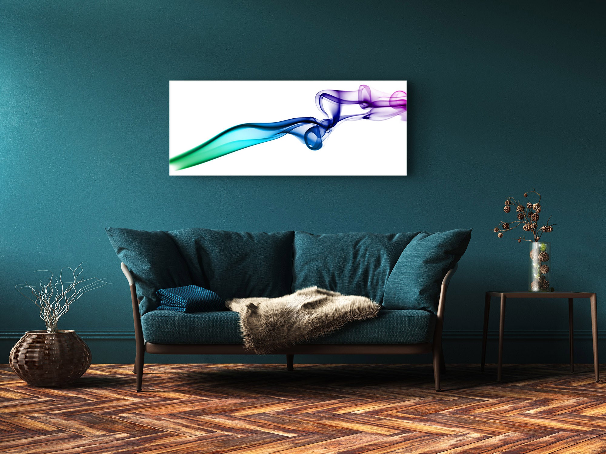 Glass Print Wall Art – Image on Glass 125 x 50 cm (? 50” x 20”) ; Abstract Art. 19