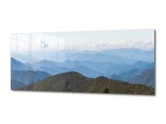 Cuadro de vidrio moderno – Disponible en 5 tamaños diferentes – Serie Naturaleza 01C: Parque Nacional de las Montañas Humeantes