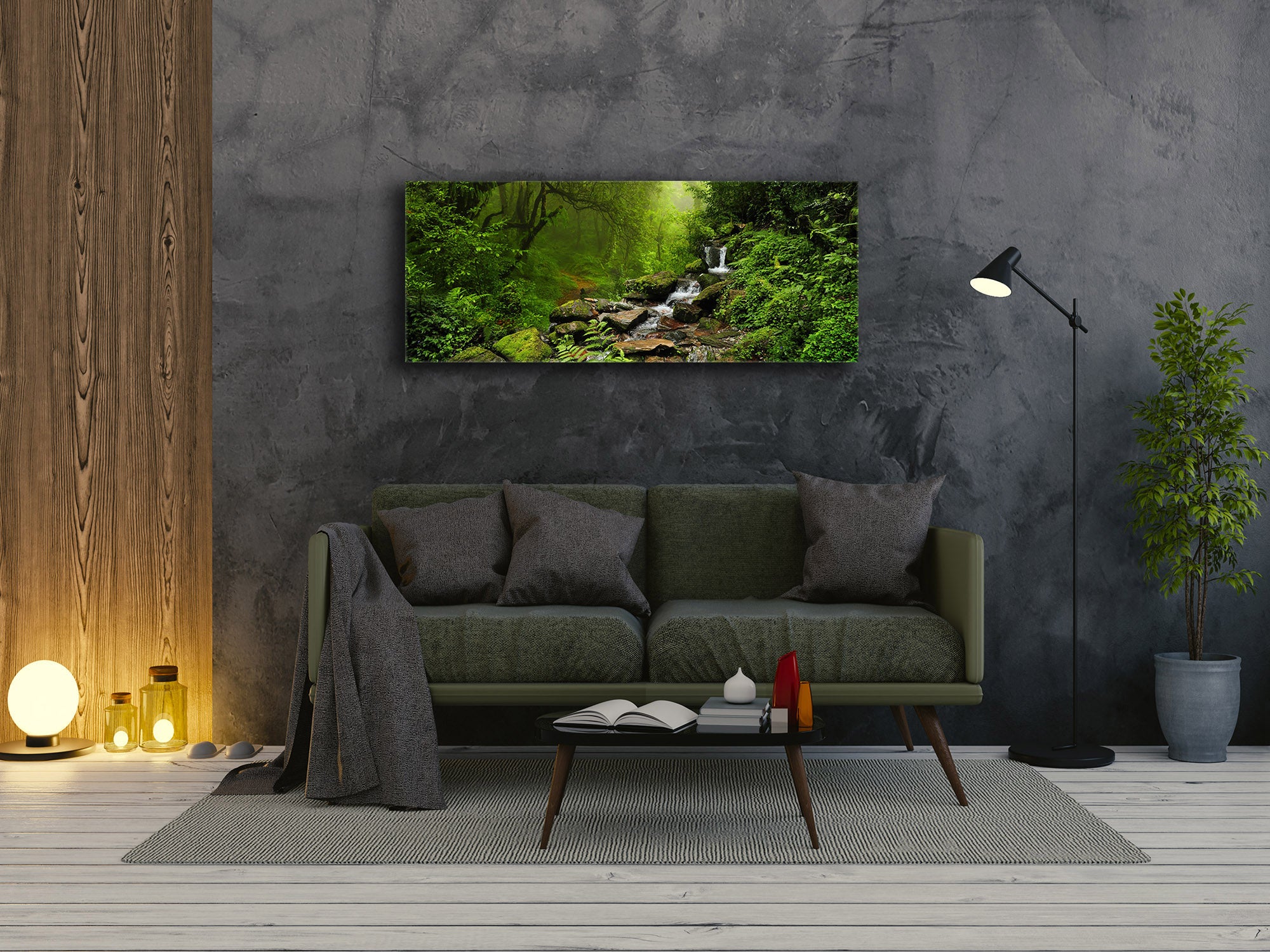 Glass Print Wall Art – Image on Glass 125 x 50 cm (? 50” x 20”) ; Brook