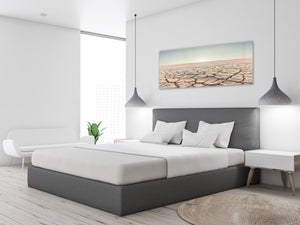 Modern Glass Picture – Available in 5 different sizes – Nature Series 01C: Desert on sunset sky