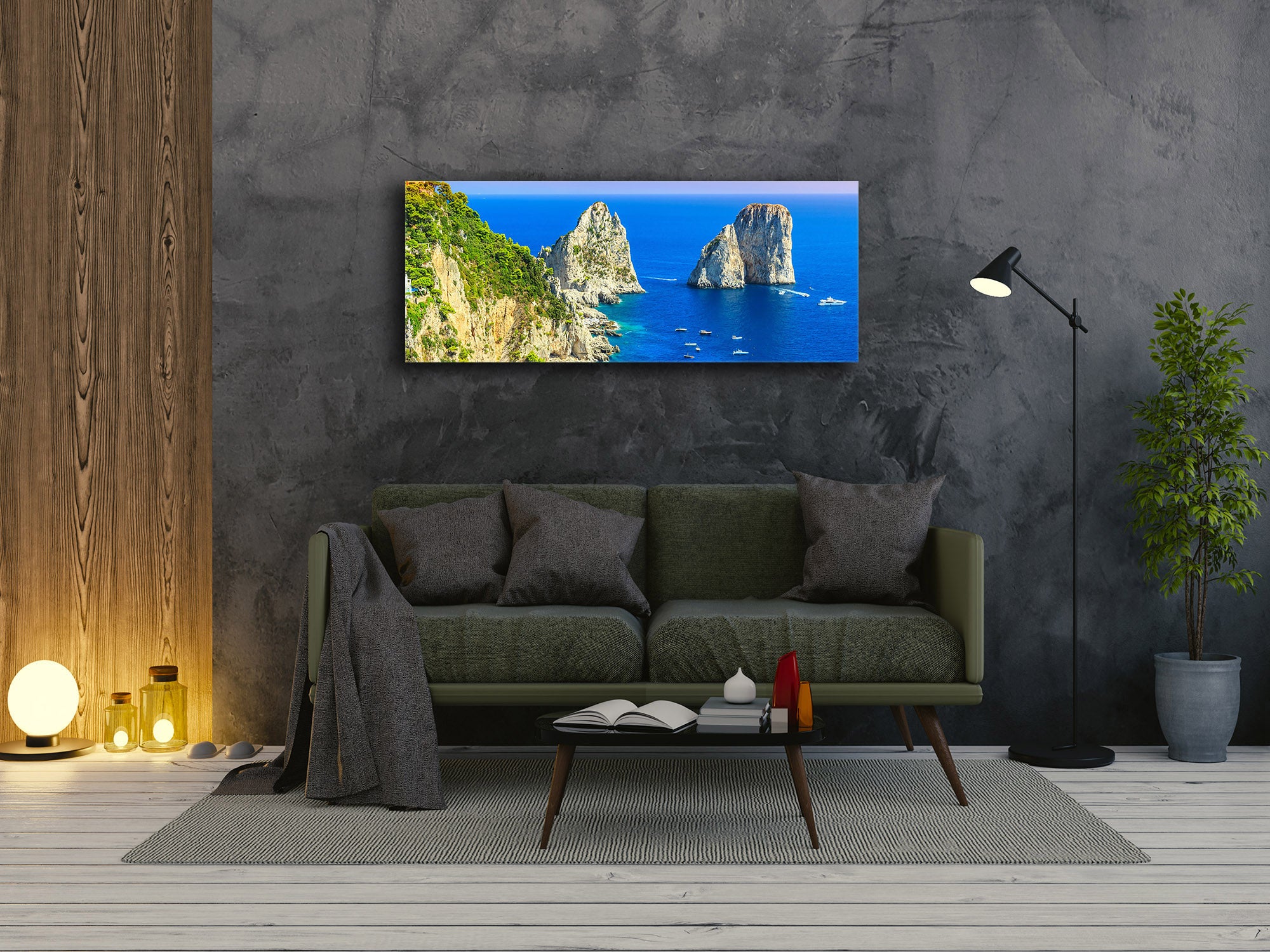 Glass Print Wall Art – Image on Glass 125 x 50 cm (? 50” x 20”) ; Seacoast 4