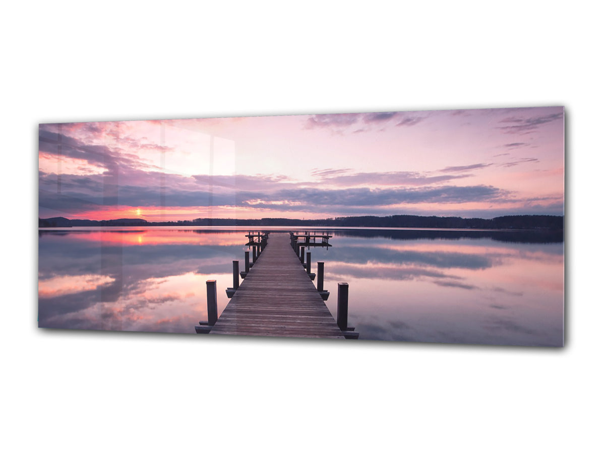 Glass Print Wall Art – Image on Glass 125 x 50 cm (? 50” x 20”) ; Pier 16