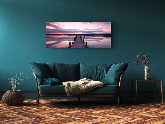 Glass Print Wall Art – Image on Glass 125 x 50 cm (? 50” x 20”) ; Pier 16