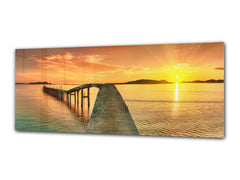Glass Print Wall Art – Image on Glass 125 x 50 cm (? 50” x 20”) ; Pier 8