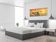 Glass Print Wall Art – Image on Glass 125 x 50 cm (? 50” x 20”) ; Pier 8
