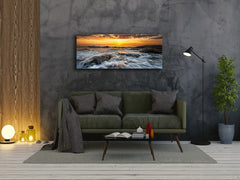 Glass Print Wall Art – Image on Glass 125 x 50 cm (? 50” x 20”) ; Sea 14
