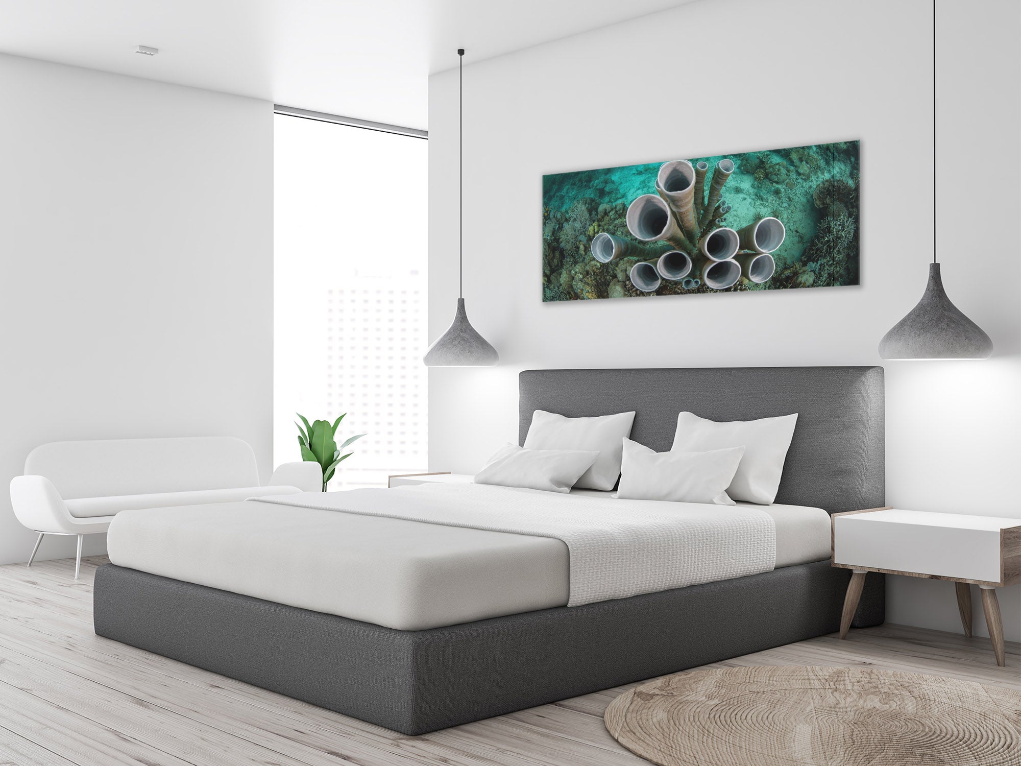 Glass Print Wall Art – Image on Glass 125 x 50 cm (? 50” x 20”) ; Water 5