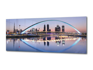 Beautiful Quality Glass Print Picture – Available in 5 different sizes – Cities Series 04: Dubai at night