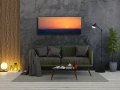 Glass Picture Wall Art  – Available in 5 different sizes – Nature Series 01D: Mountains on the horizon