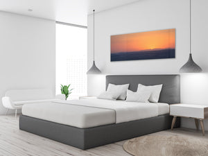 Glass Picture Wall Art  – Available in 5 different sizes – Nature Series 01D: Mountains on the horizon