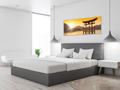 Glass Print Wall Art – Image on Glass 125 x 50 cm (? 50” x 20”) ; Sunset 14