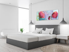 Glass Print Wall Art – Image on Glass 125 x 50 cm (? 50” x 20”) ; Poppies 5