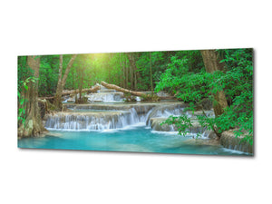 Glass Print Wall Art – Available in 5 different sizes – Nature Series 01A: Waterfall in Thailand 3