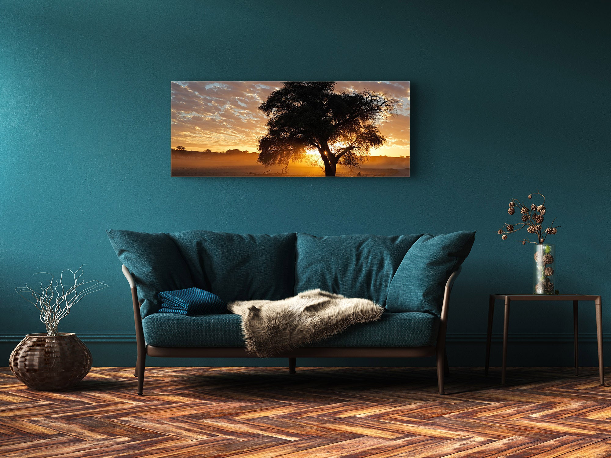 Glass Print Wall Art – Image on Glass 125 x 50 cm (? 50” x 20”) ; Landscape 5