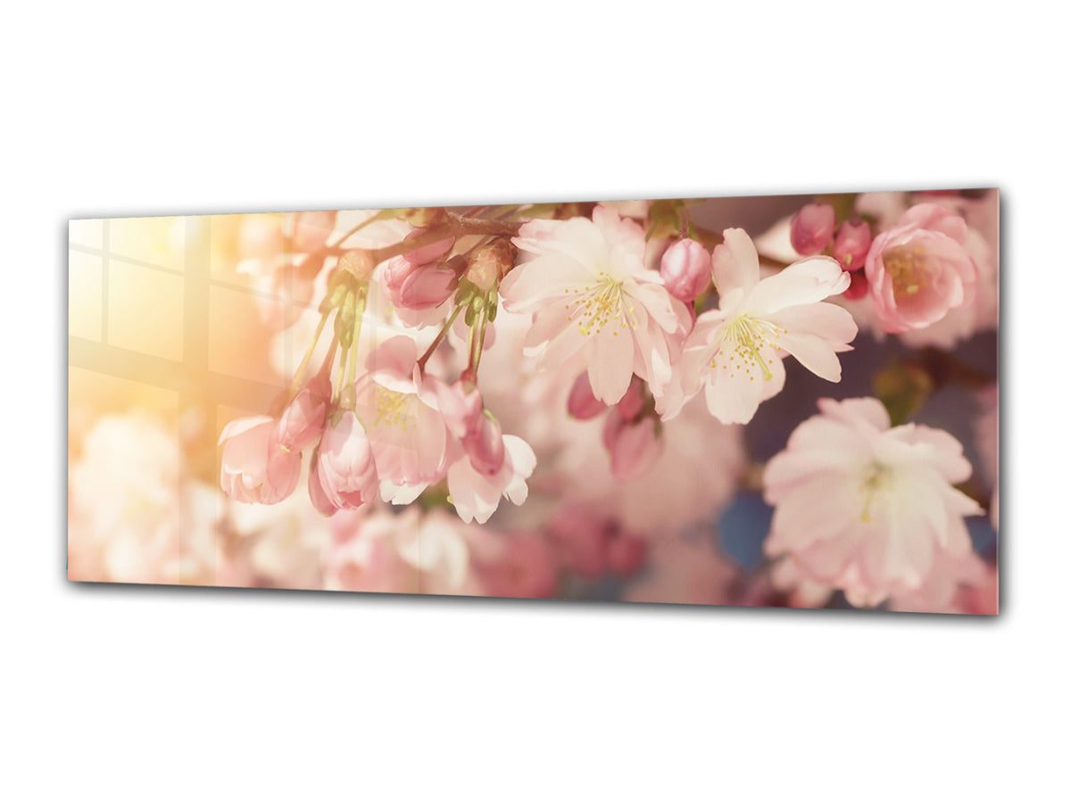 Glass Print Wall Art – Image on Glass 125 x 50 cm (? 50” x 20”) ; Flower 23