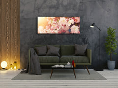 Glass Print Wall Art – Image on Glass 125 x 50 cm (? 50” x 20”) ; Flower 23