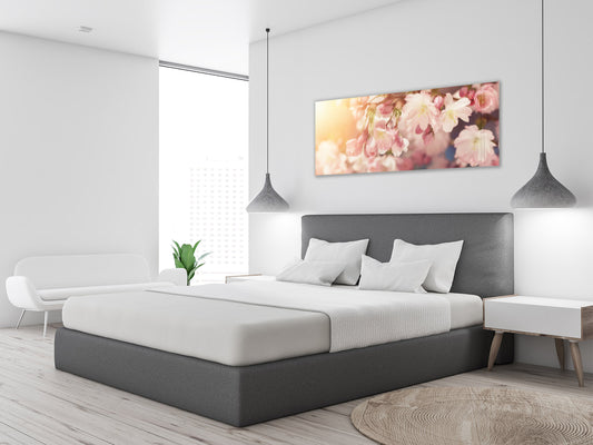 Glass Print Wall Art – Image on Glass 125 x 50 cm (? 50” x 20”) ; Flower 23