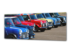 Glass Print Wall Art – Image on Glass 125 x 50 cm (? 50” x 20”) ; Cars