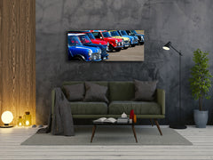 Glass Print Wall Art – Image on Glass 125 x 50 cm (? 50” x 20”) ; Cars