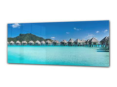 Glass Print Wall Art – Image on Glass 125 x 50 cm (? 50” x 20”) ; Sea 16