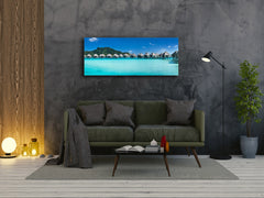 Glass Print Wall Art – Image on Glass 125 x 50 cm (? 50” x 20”) ; Sea 16