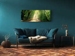 Glass Print Wall Art – Image on Glass 125 x 50 cm (? 50” x 20”) ; Forest 17