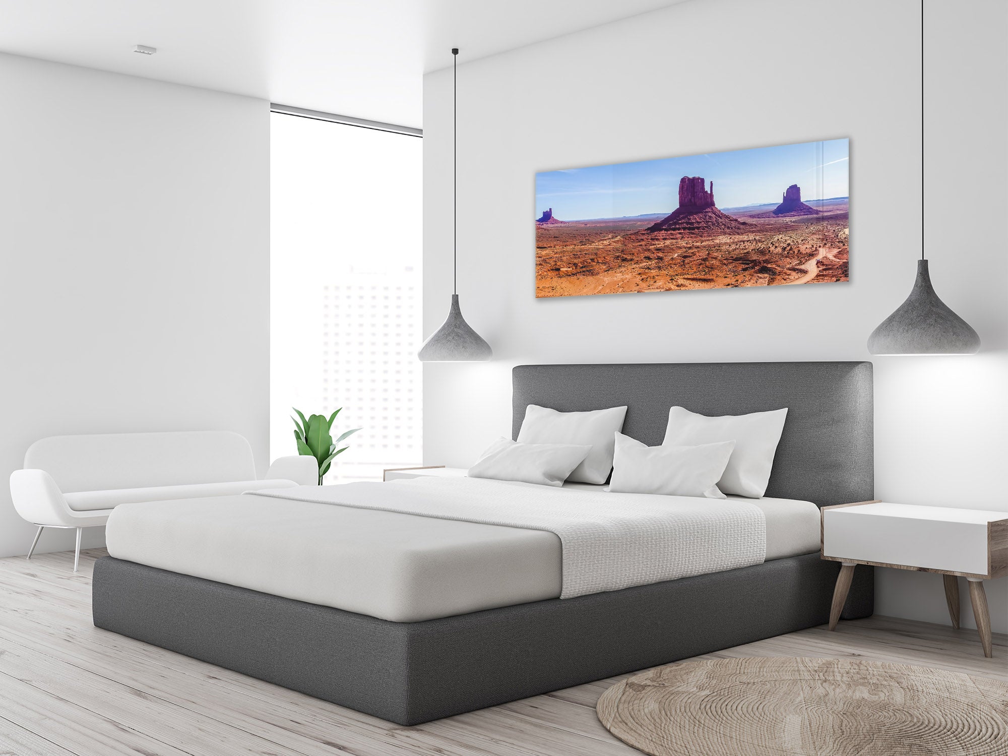 Glass Print Wall Art – Image on Glass 125 x 50 cm (? 50” x 20”) ; Landscape 3