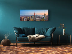 Glasdruck-Wandkunst – Bild auf Glas 125 x 50 cm (≈ 50” x 20”); Stadt 26