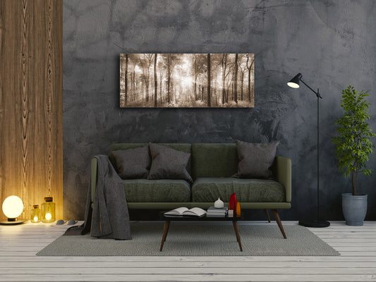 Glass Print Wall Art – Image on Glass 125 x 50 cm (? 50” x 20”) ; Trees 8