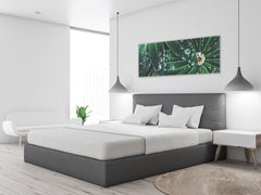 Wall Art Glass Print Picture 125 x 50 cm (? 50” x 20”) ; Leaf 2