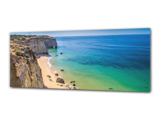 Glass Print Wall Art – Image on Glass 125 x 50 cm (? 50” x 20”) ; Seacoast 3