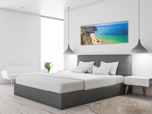 Glass Print Wall Art – Image on Glass 125 x 50 cm (? 50” x 20”) ; Seacoast 3