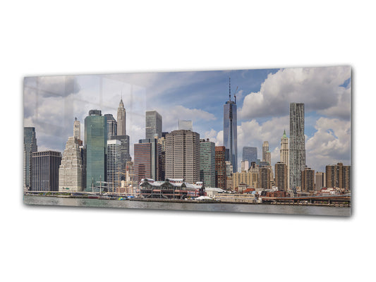 Glass Print Wall Art – Image on Glass 125 x 50 cm (? 50” x 20”) ; City 12