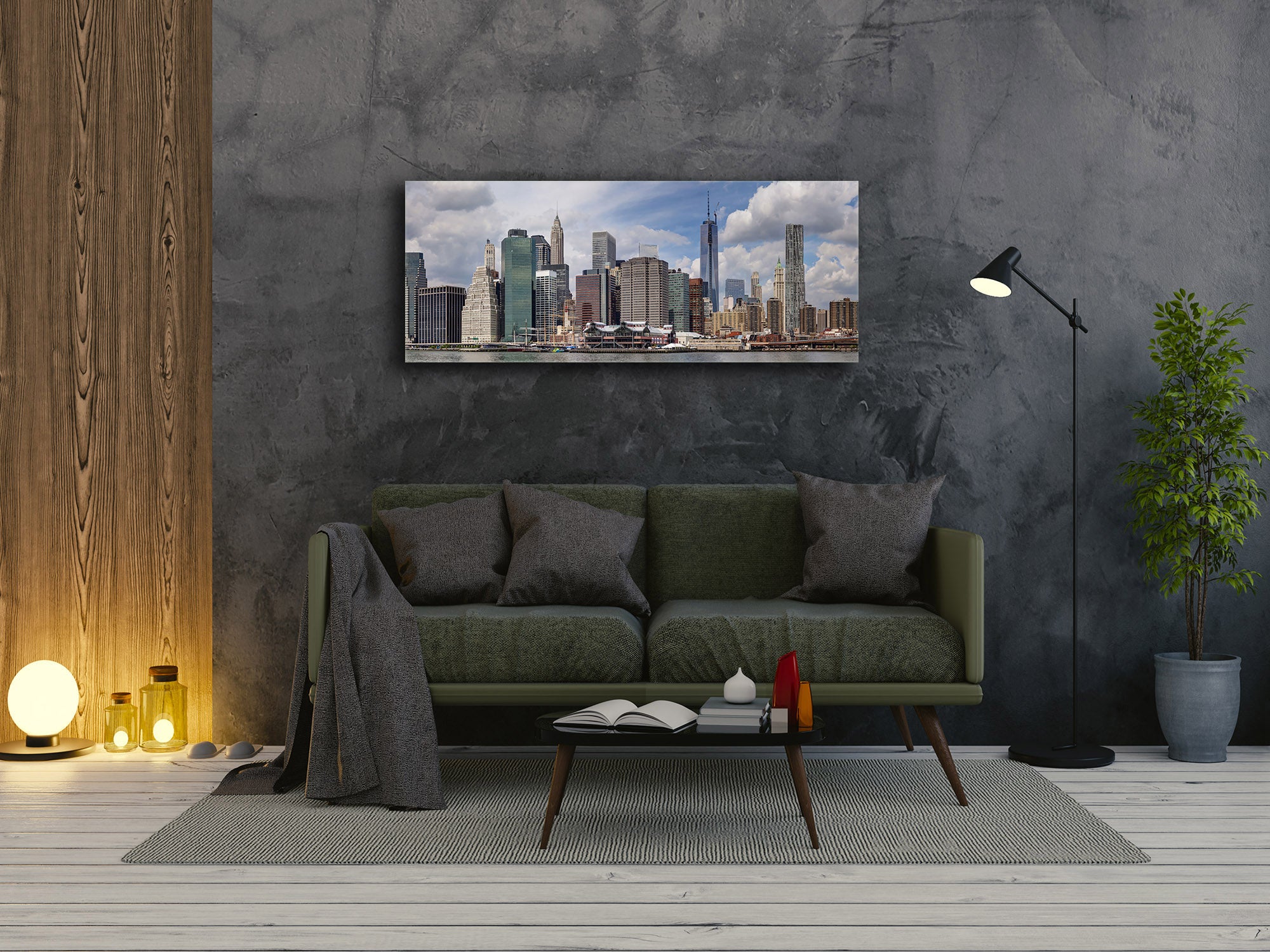 Glass Print Wall Art – Image on Glass 125 x 50 cm (? 50” x 20”) ; City 12