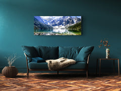 Glass Print Wall Art – Image on Glass 125 x 50 cm (? 50” x 20”) ; Mountains 11