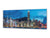 Wall Art Glass Print Picture 125 x 50 cm (≈ 50” x 20”) ; City by night 15