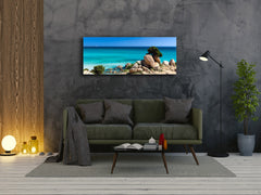 Glass Print Wall Art – Image on Glass 125 x 50 cm (? 50” x 20”) ; Sea 2
