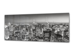 Wall Picture behind Tempered Glass 125 x 50 cm (? 50” x 20”) ; City 6