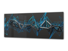 Wall Art Glass Print Picture 125 x 50 cm (? 50” x 20”) ; Design 5