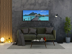 Glass Print Wall Art – Image on Glass 125 x 50 cm (? 50” x 20”) ; Pier 6