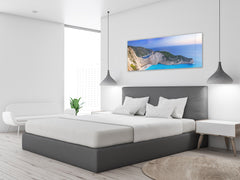 Wall Picture behind Tempered Glass 125 x 50 cm (? 50” x 20”) ; Seacoast 1