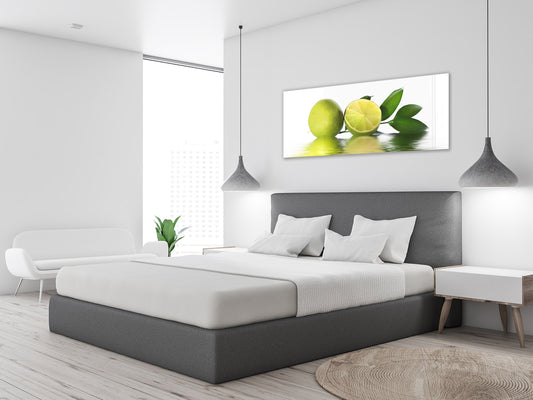 Glass Print Wall Art – Image on Glass 125 x 50 cm (? 50” x 20”) ; Lime