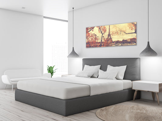 Glass Print Wall Art – Image on Glass 125 x 50 cm (? 50” x 20”) ; Paris