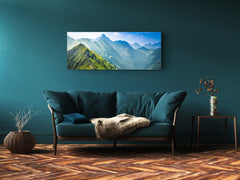 Wall Picture behind Tempered Glass 125 x 50 cm (? 50” x 20”) ; Mountains 3