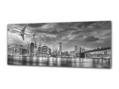 Glass Print Wall Art – Image on Glass 125 x 50 cm (? 50” x 20”) ; City 1