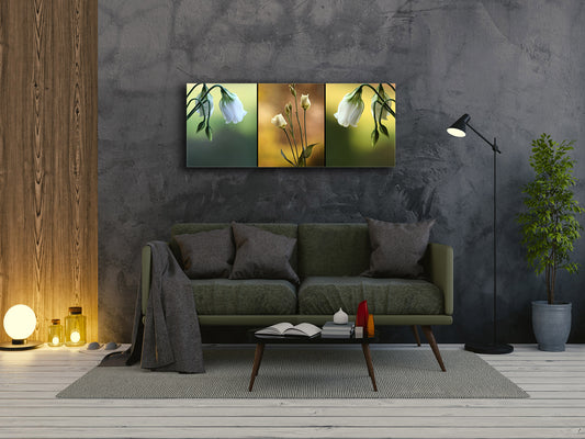 Glass Print Wall Art – Image on Glass 125 x 50 cm (? 50” x 20”) ; Flower 12