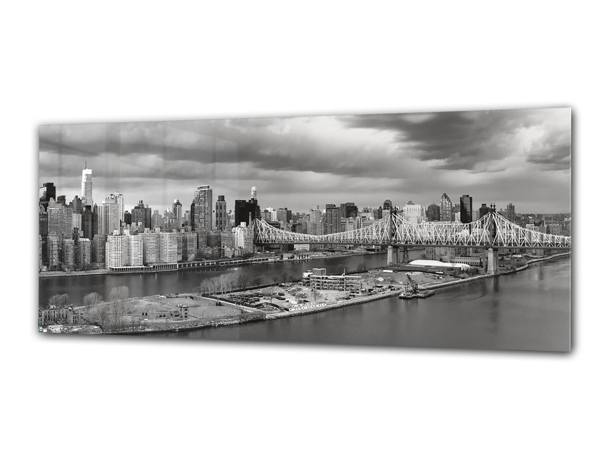 Glass Print Wall Art – Image on Glass 125 x 50 cm (? 50” x 20”) ; City 2