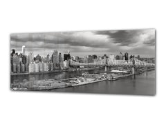 Glass Print Wall Art – Image on Glass 125 x 50 cm (? 50” x 20”) ; City 2