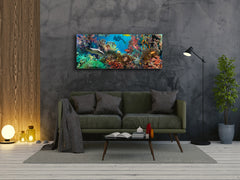 Glass Print Wall Art – Image on Glass 125 x 50 cm (? 50” x 20”) ; Sea 5